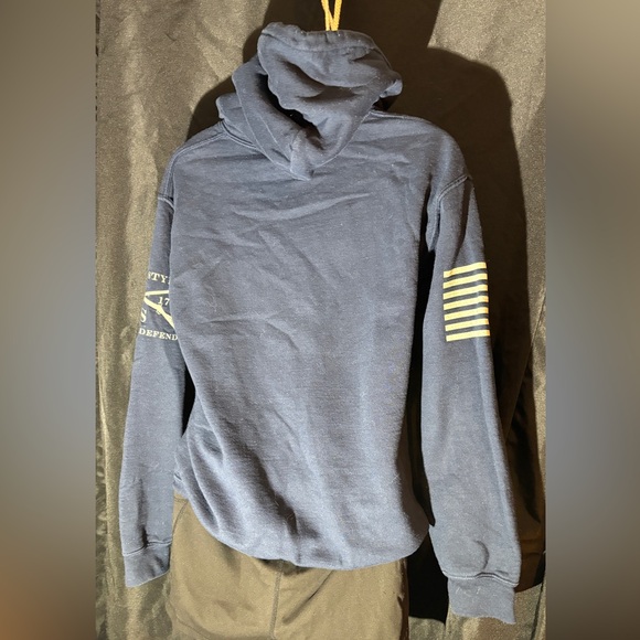 Grunt Style Hoodie Navy Military American Flag Freedom Pullover size smalll - Picture 3 of 3